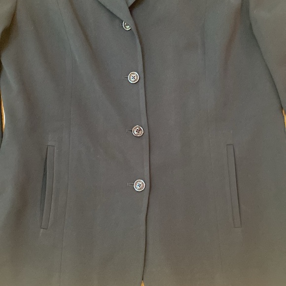 Coordinated set suit pant suit Eddie Bauer black size 12 trouser classic - Picture 2 of 14